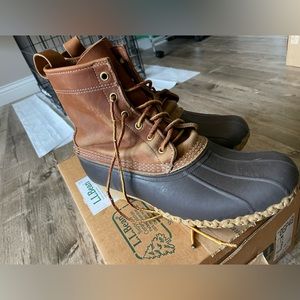 L.L.Bean Men's Bean Boots, 8" size 8